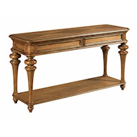 Pearson Traditional Sofa Table with Bottom Shelf