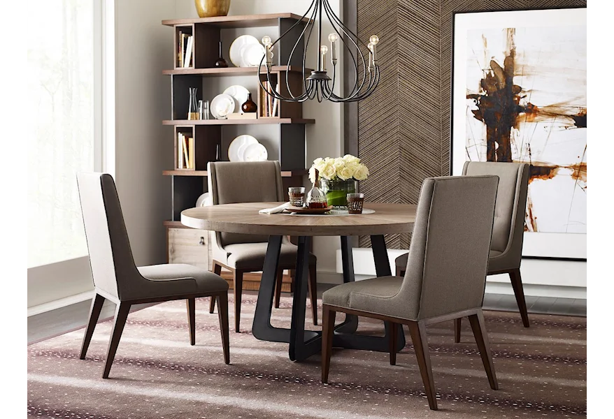 Modern Synergy Concentric Round Table by American Drew at Esprit Decor Home Furnishings