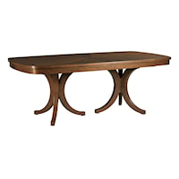 Transitional Dining Table with Removable Leaves
