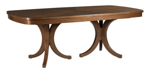 Transitional Dining Table with Removable Leaves