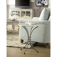 Dover Chair Side Table with Stone Top