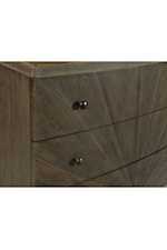American Drew Emporium Transitional 3-Drawer Nightstand with USB Port