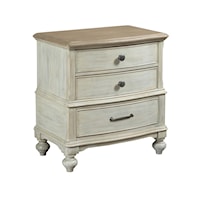 Moray Three Drawer Nightstand with USB Port