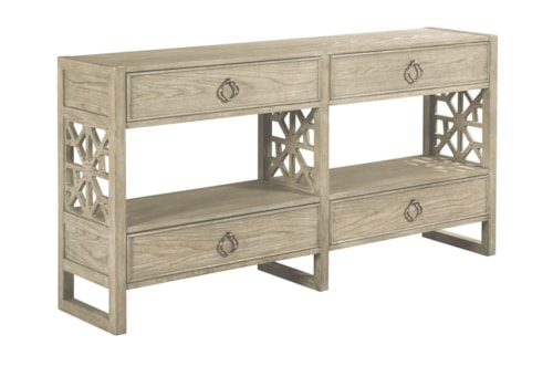 Relaxed Vintage Biscane Hall Console with Storage