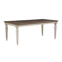 Rectangular Dining Table with 20" Leaves