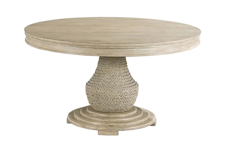 Vista Largo Round Dining Table Complete by American Drew at Esprit Decor Home Furnishings