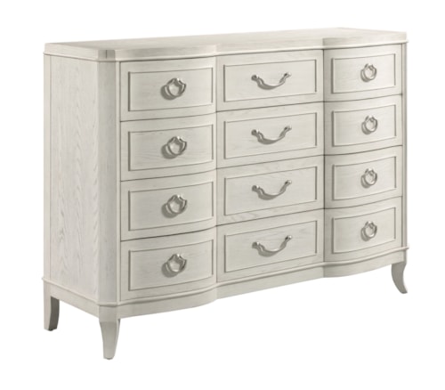Transitional 12-Drawer Dresser