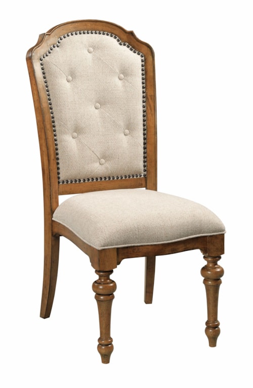 Traditional Upholstered Back Side Chair