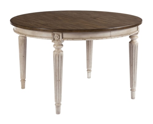 Round Dining Table with Leaves