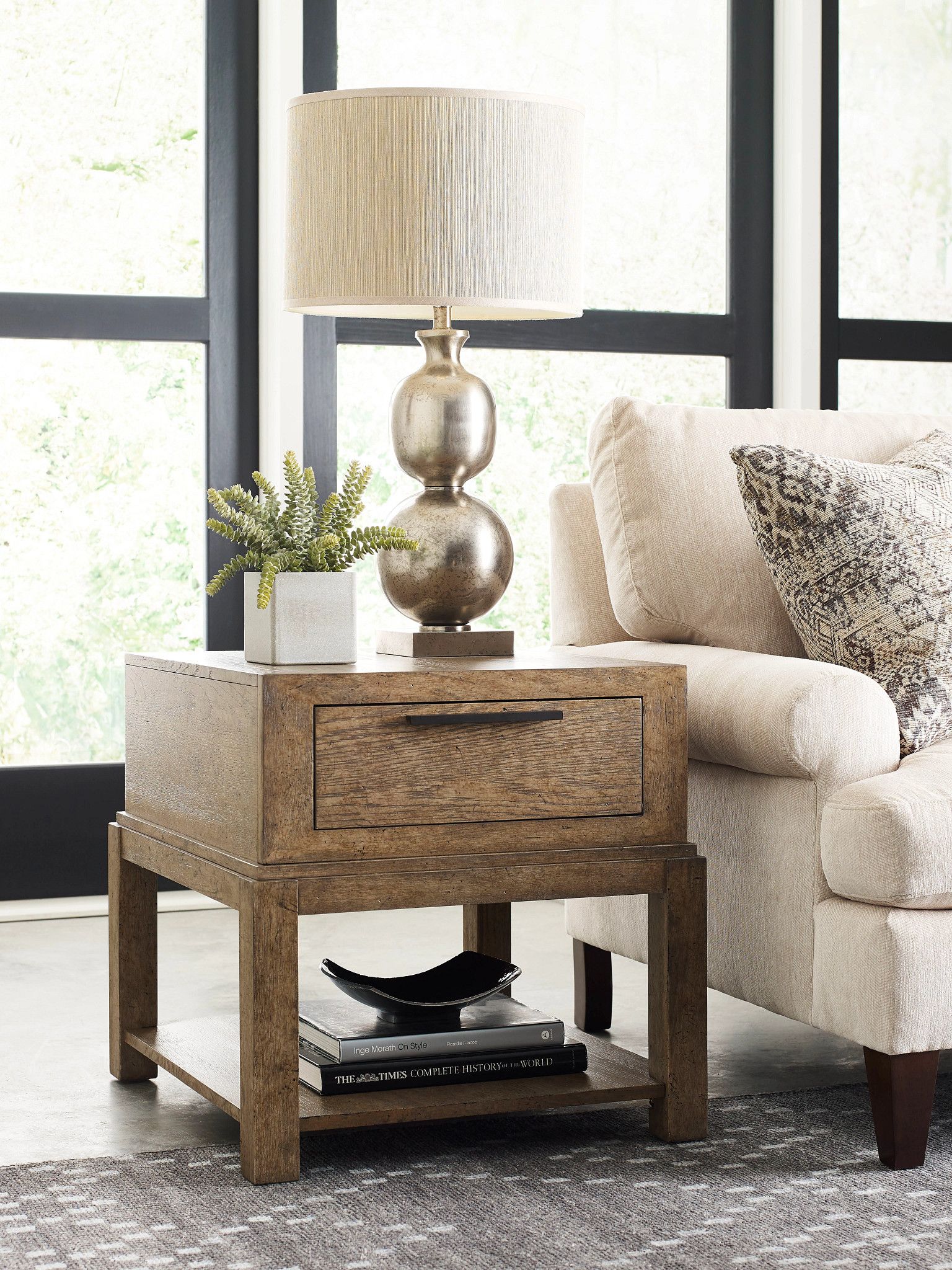 American Drew Skyline Evans Drawer End Table