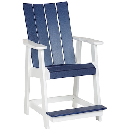 CWS 533A Balcony Arm Chair WH/PB