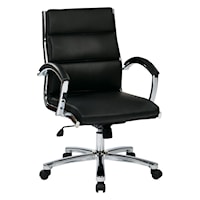 Executive Black Faux Leather Chair