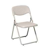 Folding Chair with Plastic Seat and Back