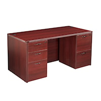 Napa Double Pedestal Desk 71"X35"