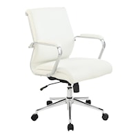 Mid Bk Antimicrobial Fabric Chair