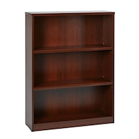 36Wx12Dx48H 3-Shelf Bookcase with 1" Thick Shelves -