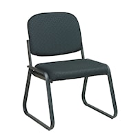 Deluxe Sled Base Armless Chair with Designer Plastic Shell