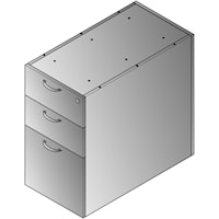 Napa 30"D Desk Pedestal, Box/Box/File