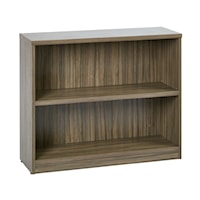 36Wx12Dx30H 2-Shelf Bookcase with 1" Thick Shelves