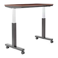 Adjustable Height Desk Table with Casters