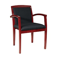 Leg Chair With Upholstered Back & Sonoma Cherry Finish