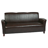 Mocha Bonded Leather Sofa
