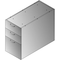 Napa 36"D Desk Pedestal, Box/Box/File