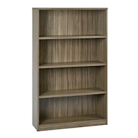 36Wx12Dx60H 4-Shelf Bookcase with 1" Thick Shelves -