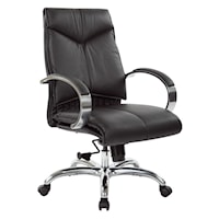 Deluxe Mid Back Black Chair