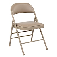Folding Chair with Vinyl Seat and Back