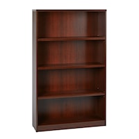 36Wx12Dx60H 4-Shelf Bookcase with 1" Thick Shelves -