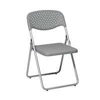 Folding Chair with Plastic Seat and Back