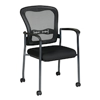 Titanium Visitors Chair with Arms