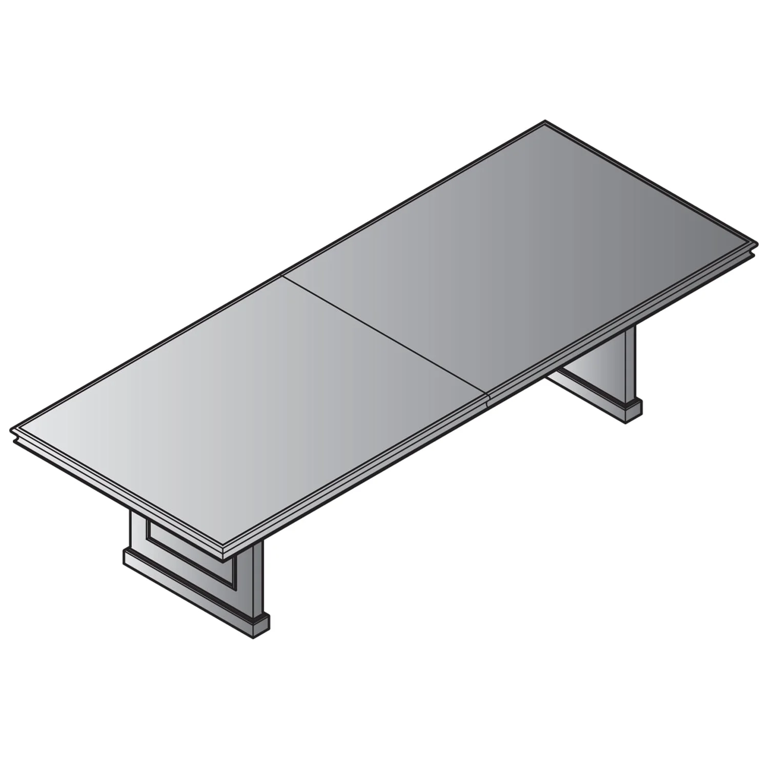Townsend TOW61CHY Townsend Rectangular Table 120" X 48", Sadler's