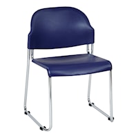 Stack Chair with Plastic Seat/Back