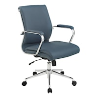 Mid Bk Antimicrobial Fabric Chair