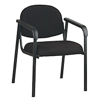 Designer Plastic Visitor Chair with Shell Back