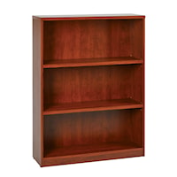 36Wx12Dx48H 3-Shelf Bookcase with 1" Thick Shelves