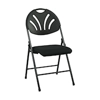 Folding Chair with Plastic Fan Back