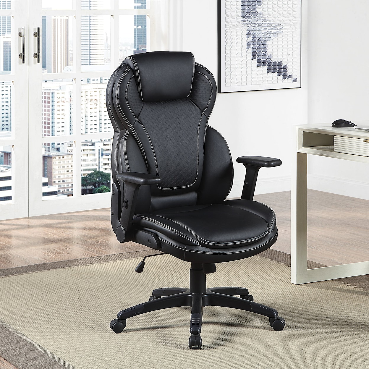 Office Star Executive Bonded Leather Seating Office Chair