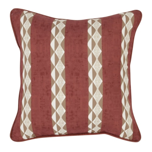 Indoor/Outdoor Clay Red Pillow - 18"x18"