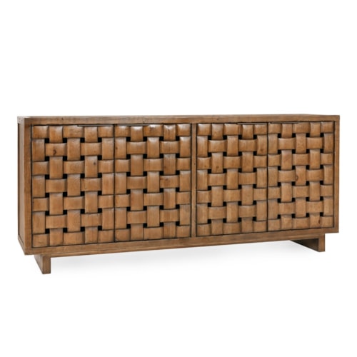 Global 4-Door Accent Cabinet with Magnetic Catches