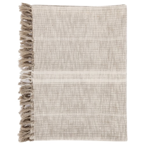 Tc Ria Natural/Ivory Throw 50X70