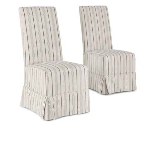 Transitional Dining Chair with Skirt