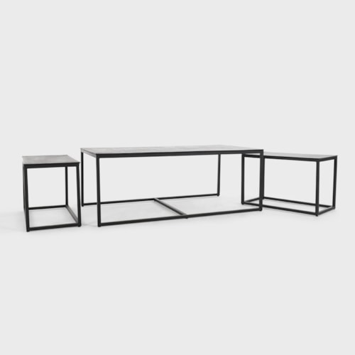 Contemporary 3-Piece Coffee Table Set