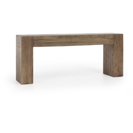 Reclaimed Oak 72" Console Table Cafe Brown