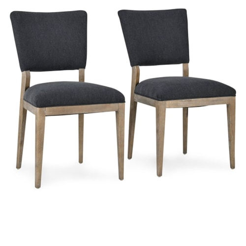Upholstered Dining Chair Gray Set Of 2