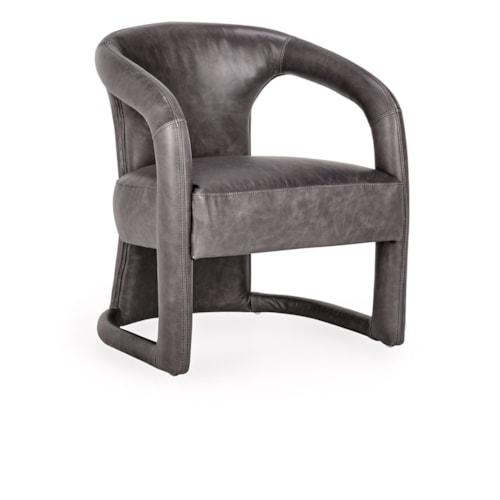 Mid-Century Modern Accent Chair with Webbed Seating Suspension