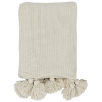 Tc Veda Ivory Throw 50X70