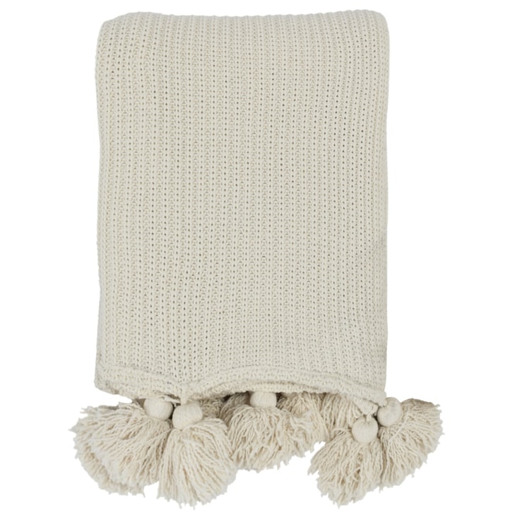Classic Home THROWS Tc Veda Ivory Throw 50X70
